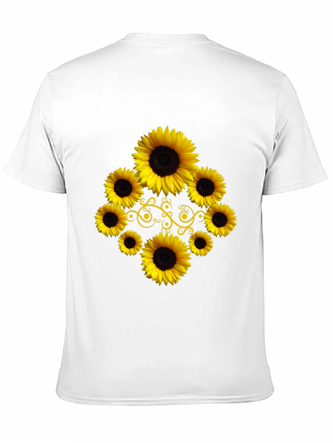 Sunflower Graphic Black T-Shirt