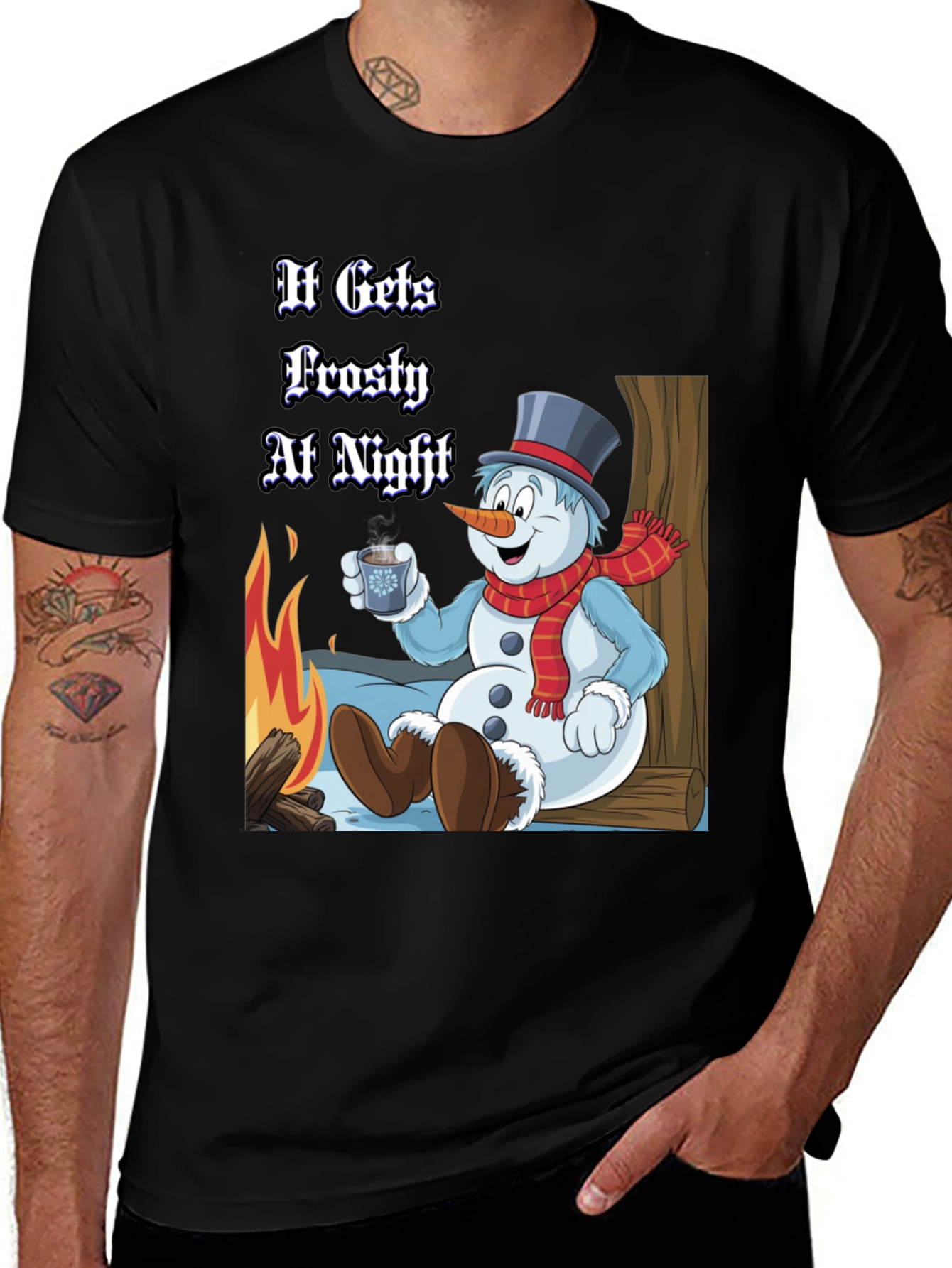 Frosty Night Holiday T-Shirt