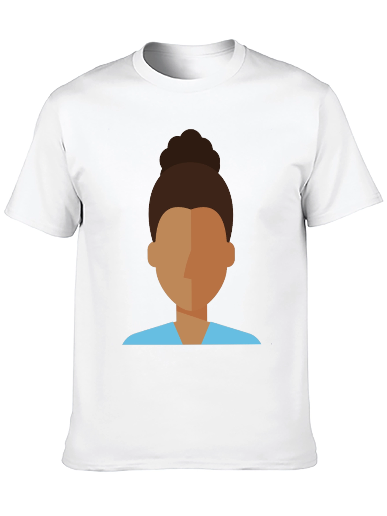 Modern Faceless Woman Graphic Tee - Unisex Black T-Shirt
