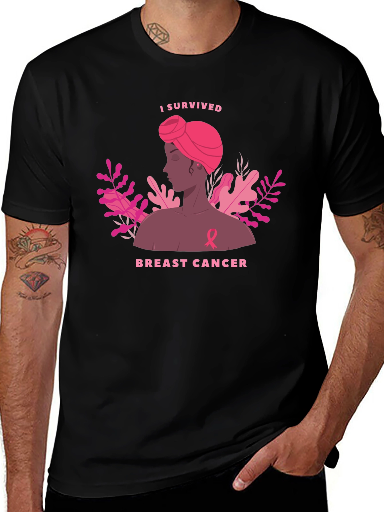I Survived Breast Cancer Awareness T-Shirt