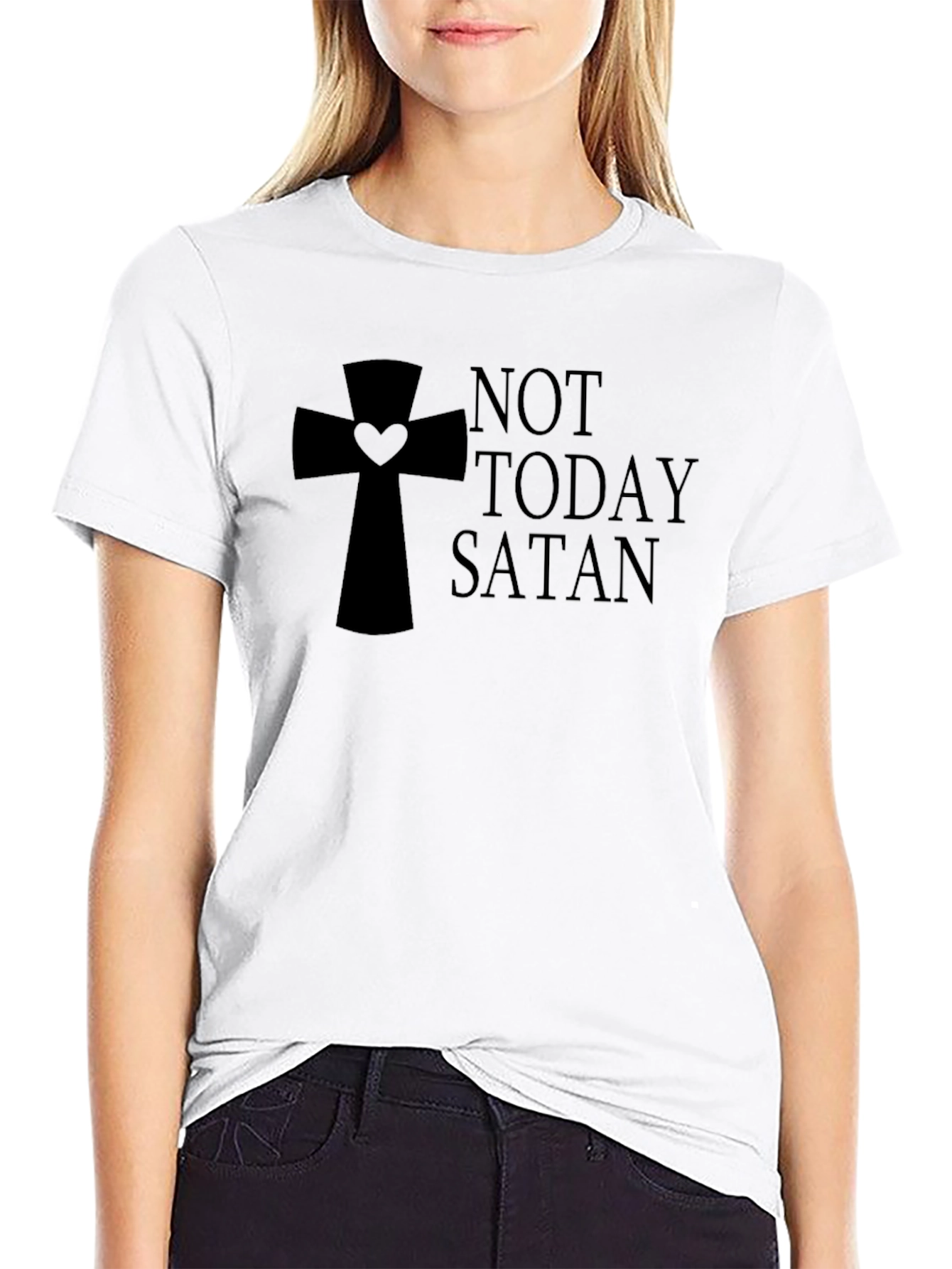 Not Today Satan T-Shirt - Christian Apparel