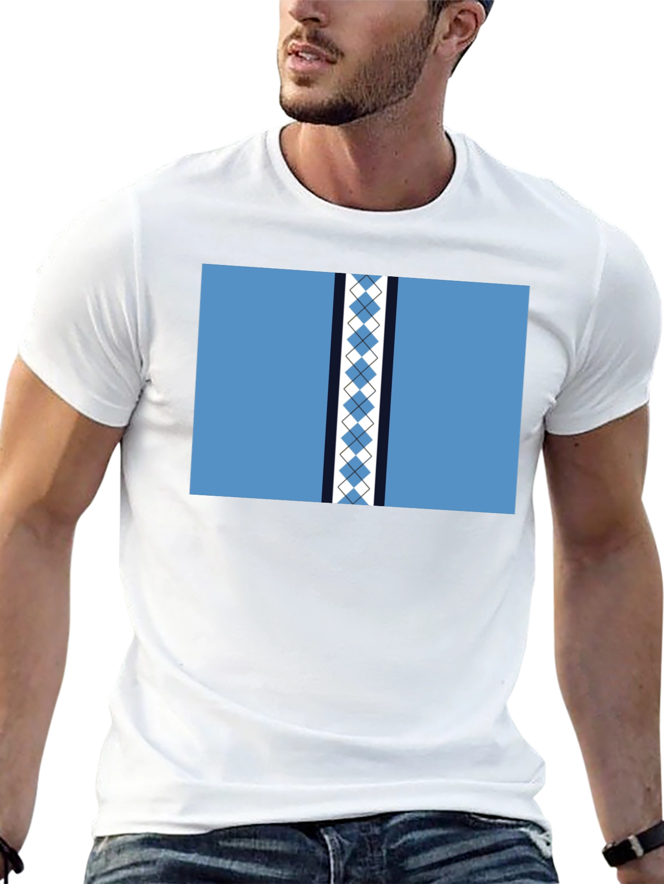 Argyle Style T-Shirt