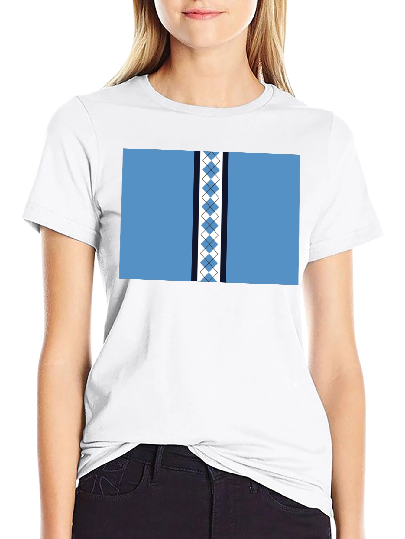 Argyle Style T-Shirt