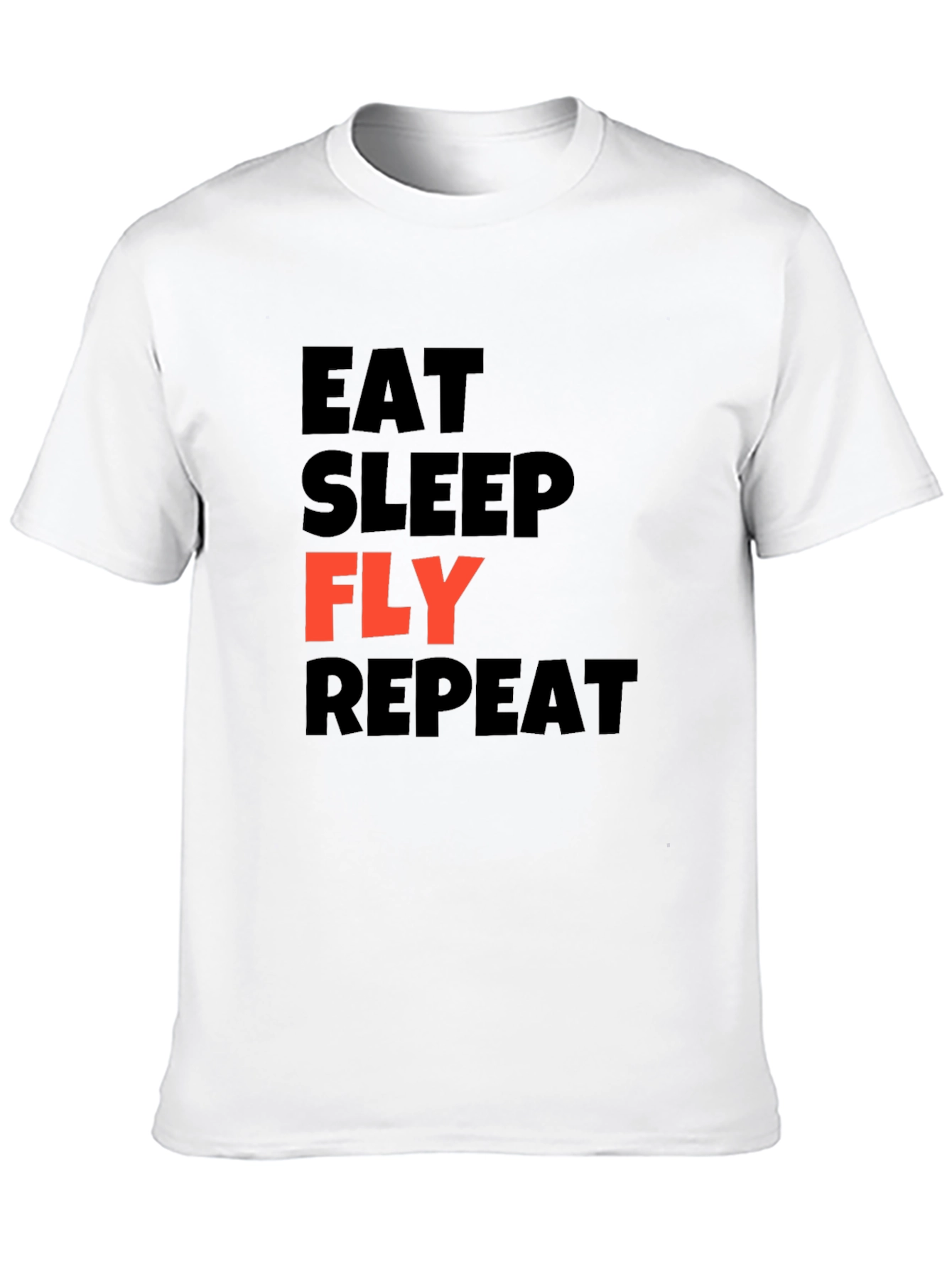 Eat Sleep Fly Repeat Graphic T-Shirt