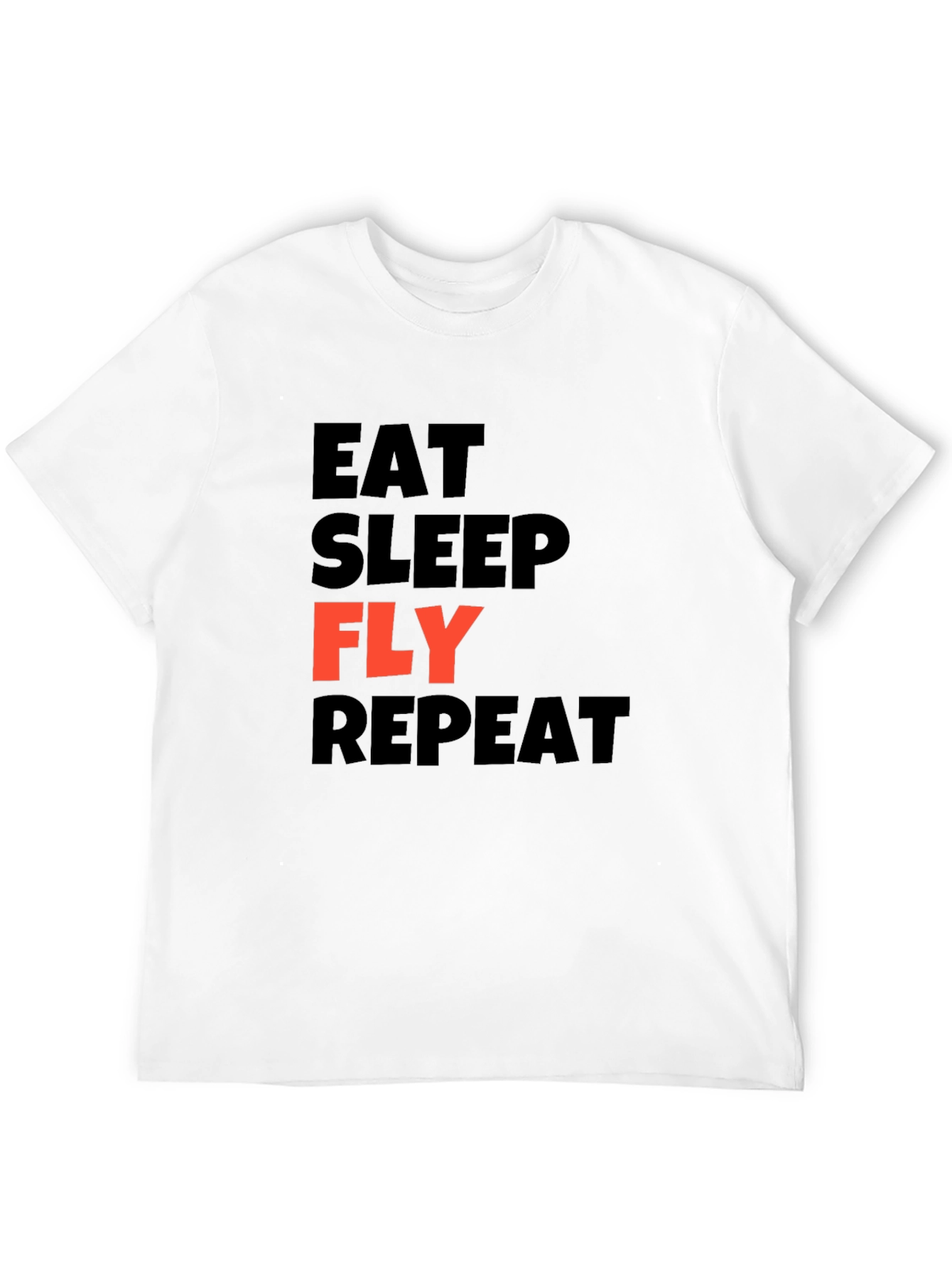 Eat Sleep Fly Repeat Graphic T-Shirt