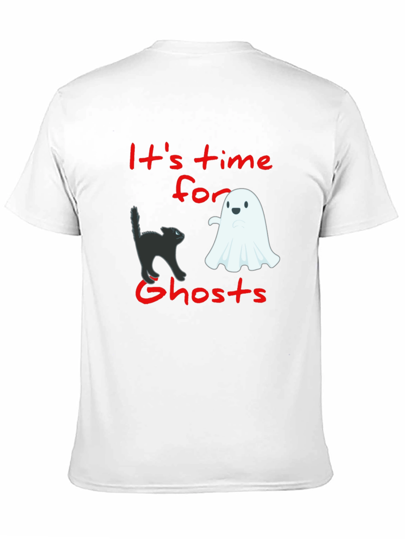 Its Time for Ghosts Black Graphic Tee