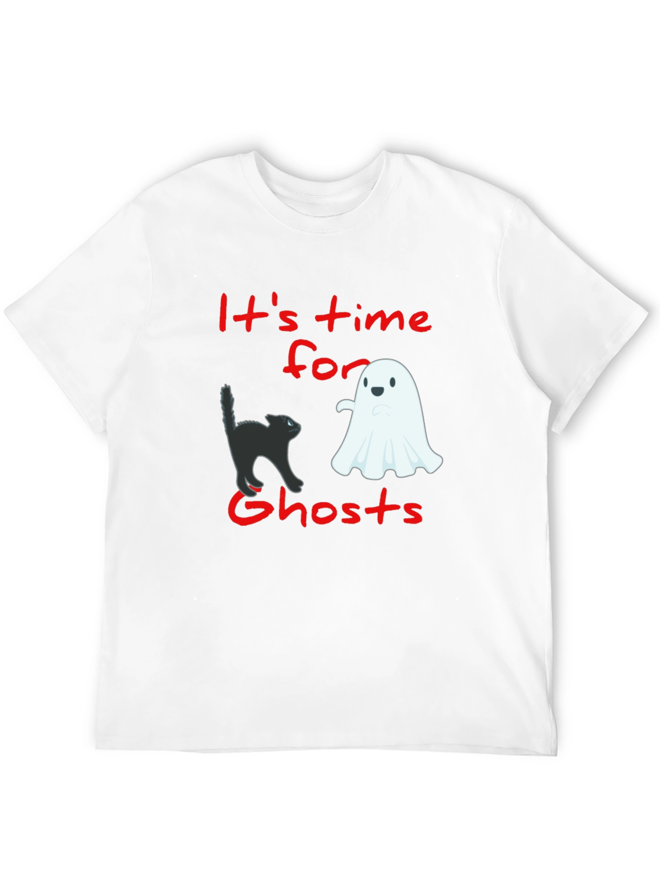 Its Time for Ghosts Black Graphic Tee