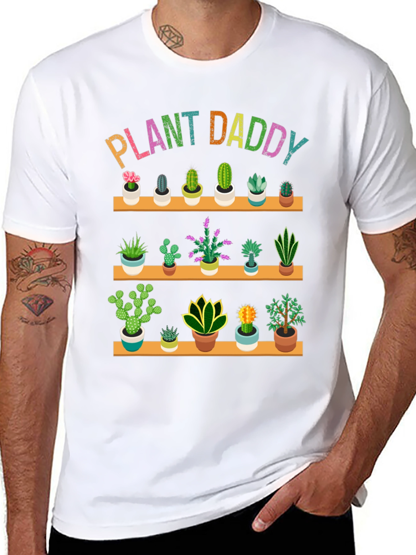 Plant Daddy Graphic Tee - Cactus Lover Shirt