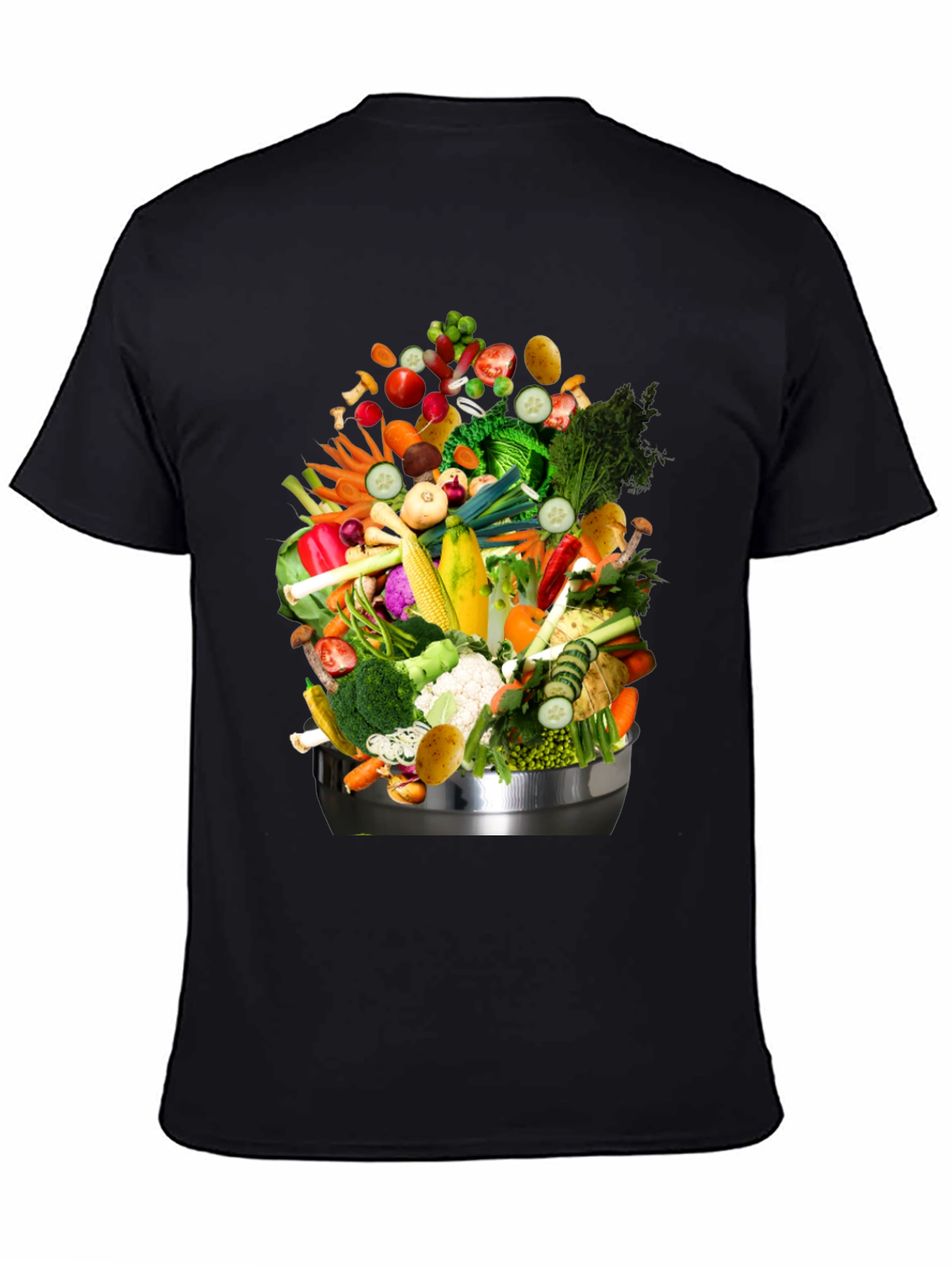 Vegetable Bowl Graphic Tee - Funny Food T-Shirt
