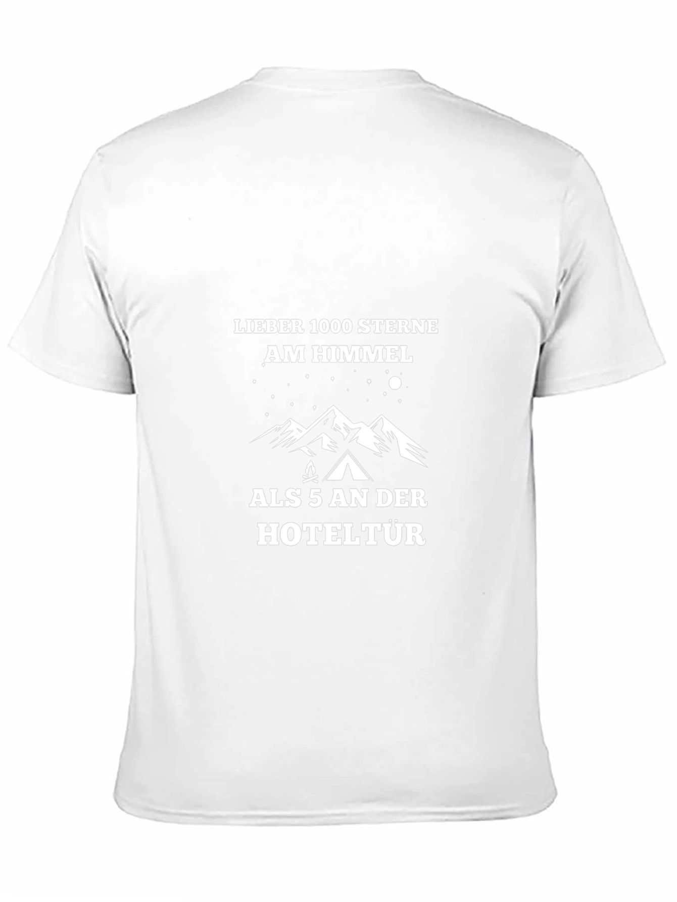 Camping Starry Sky Graphic Tee - German Text