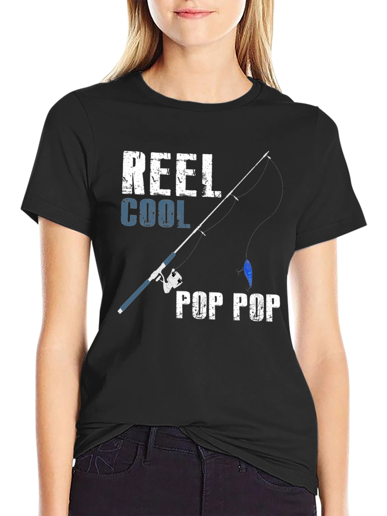 Reel Cool Pop Pop T-Shirt Fishing Fathers Day
