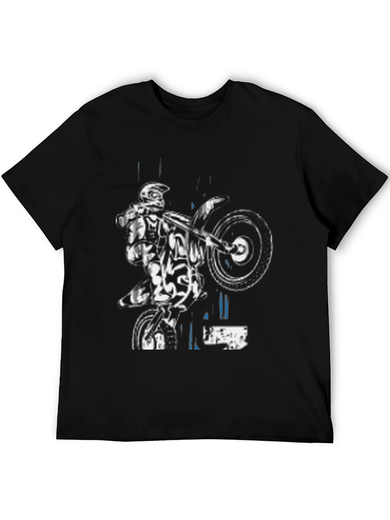 Motocross Rider Black T-Shirt