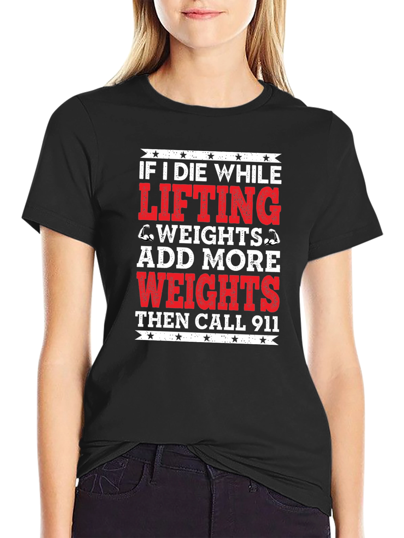 Funny Gym T-Shirt - Add More Weights
