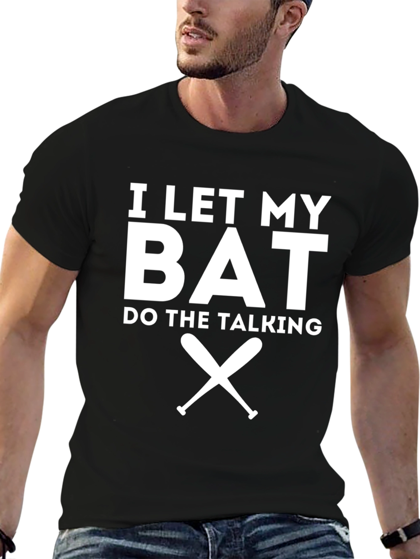 I Let My Bat Do The Talking Graphic Tee