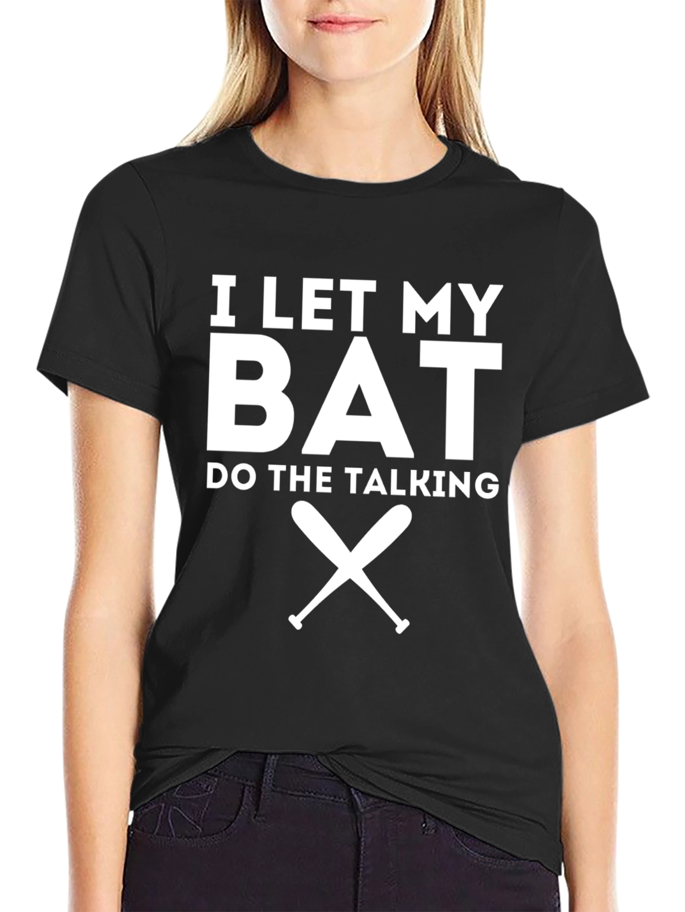 I Let My Bat Do The Talking Graphic Tee