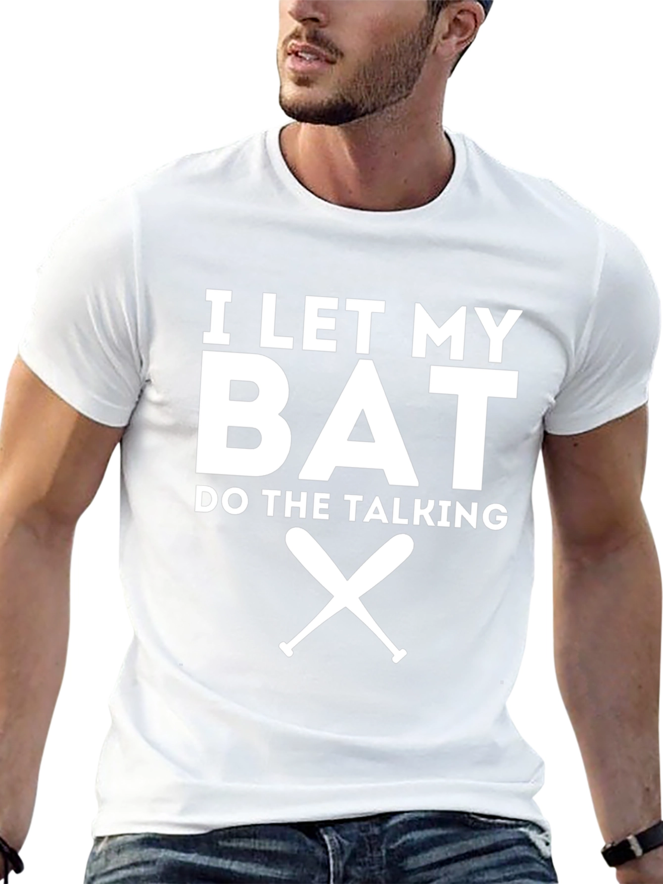 I Let My Bat Do The Talking Graphic Tee