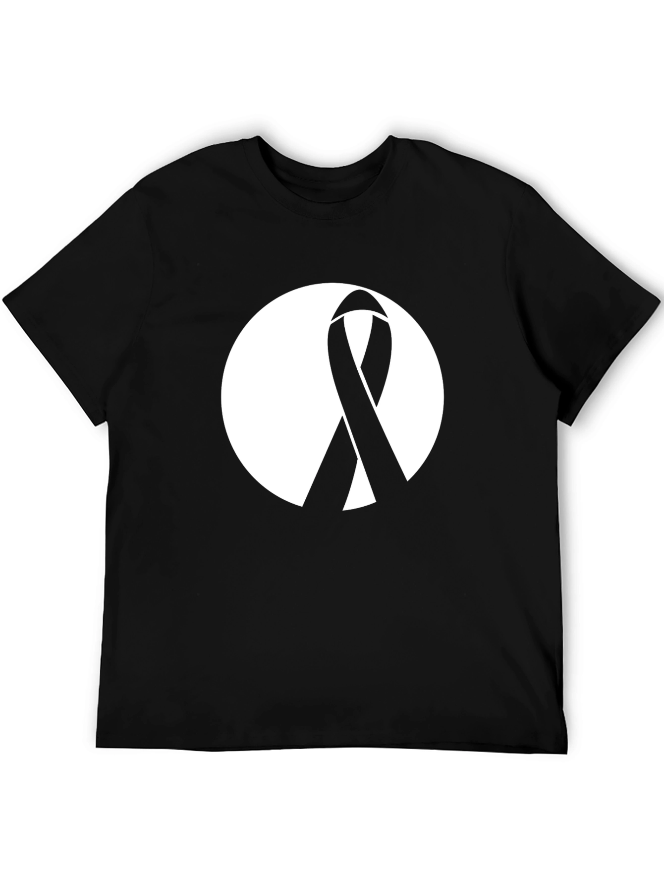Black Ribbon Awareness Graphic T-Shirt
