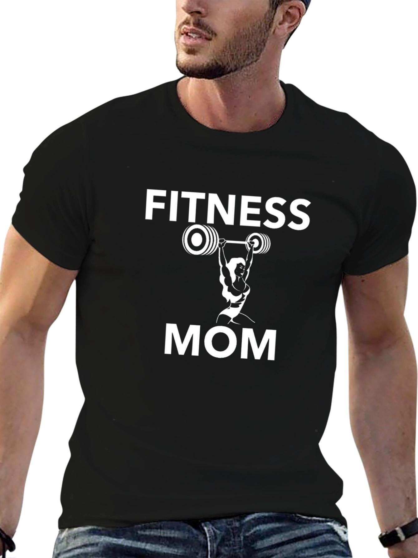 Fitness Mom T-Shirt - Black
