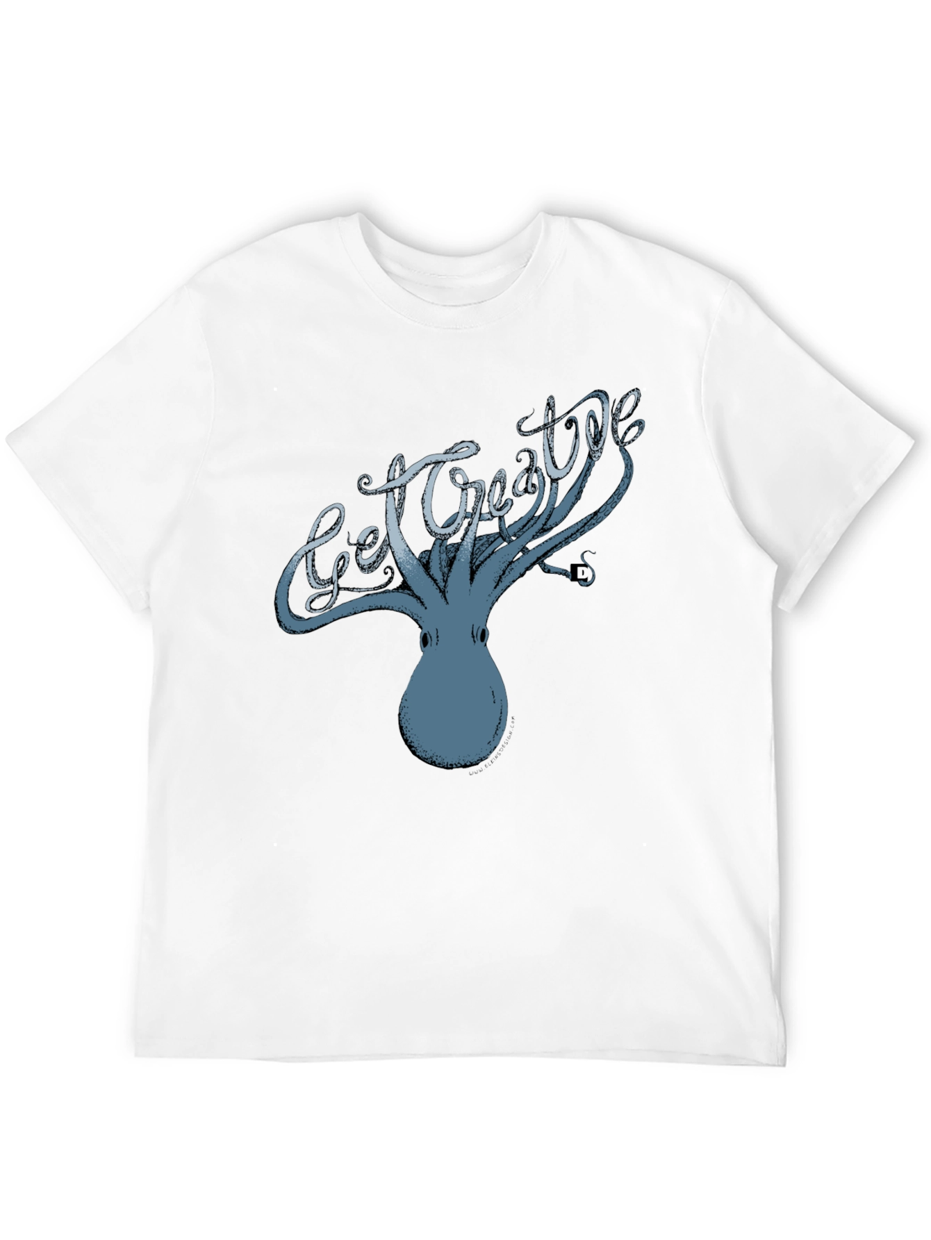 Get Creative Octopus Graphic Tee - Black