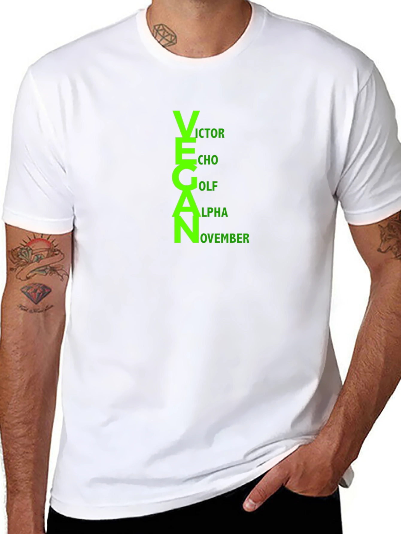 Vegan T-Shirt - Funny Acronym Design - Unisex