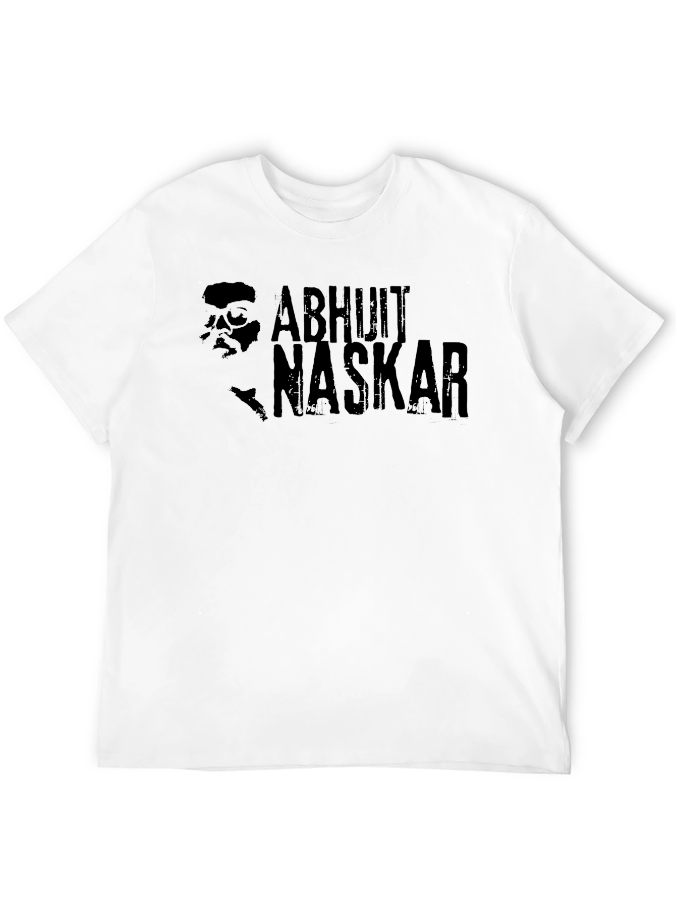 Abhijit Naskar Graphic Tee - Black Cotton T-Shirt