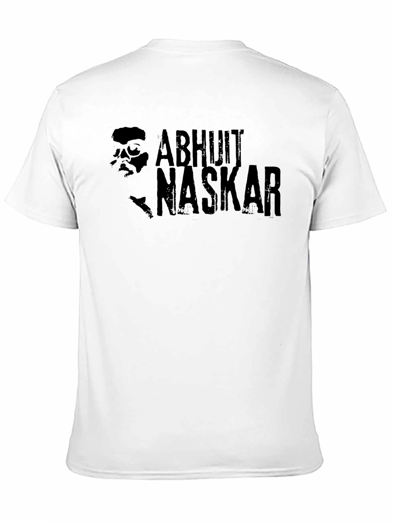 Abhijit Naskar Graphic Tee - Black Cotton T-Shirt
