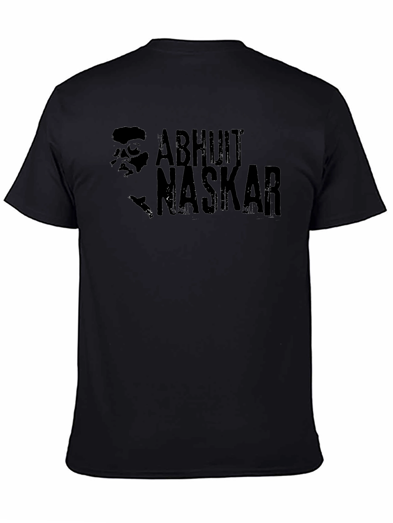 Abhijit Naskar Graphic Tee - Black Cotton T-Shirt