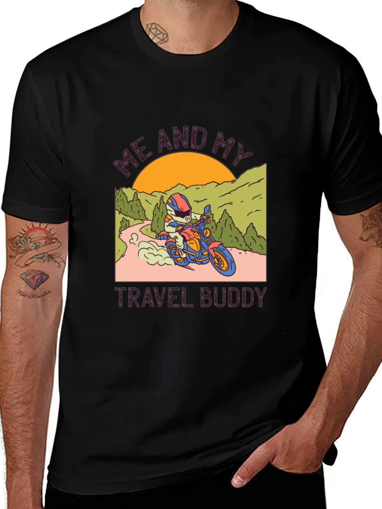 Motorcycle Travel Buddy Graphic Tee