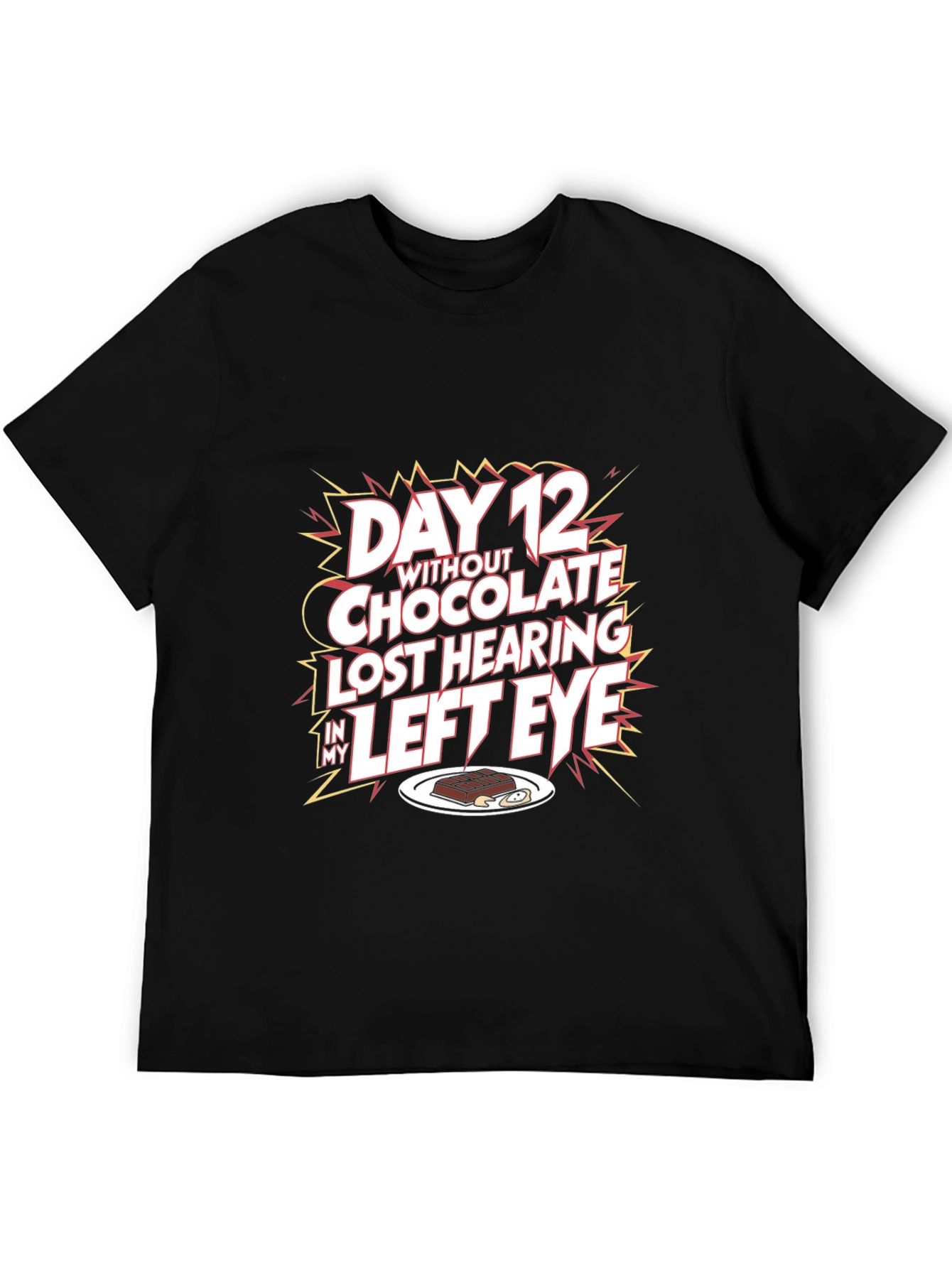 Humorous Graphic T-Shirt - Chocolate Lovers Loss