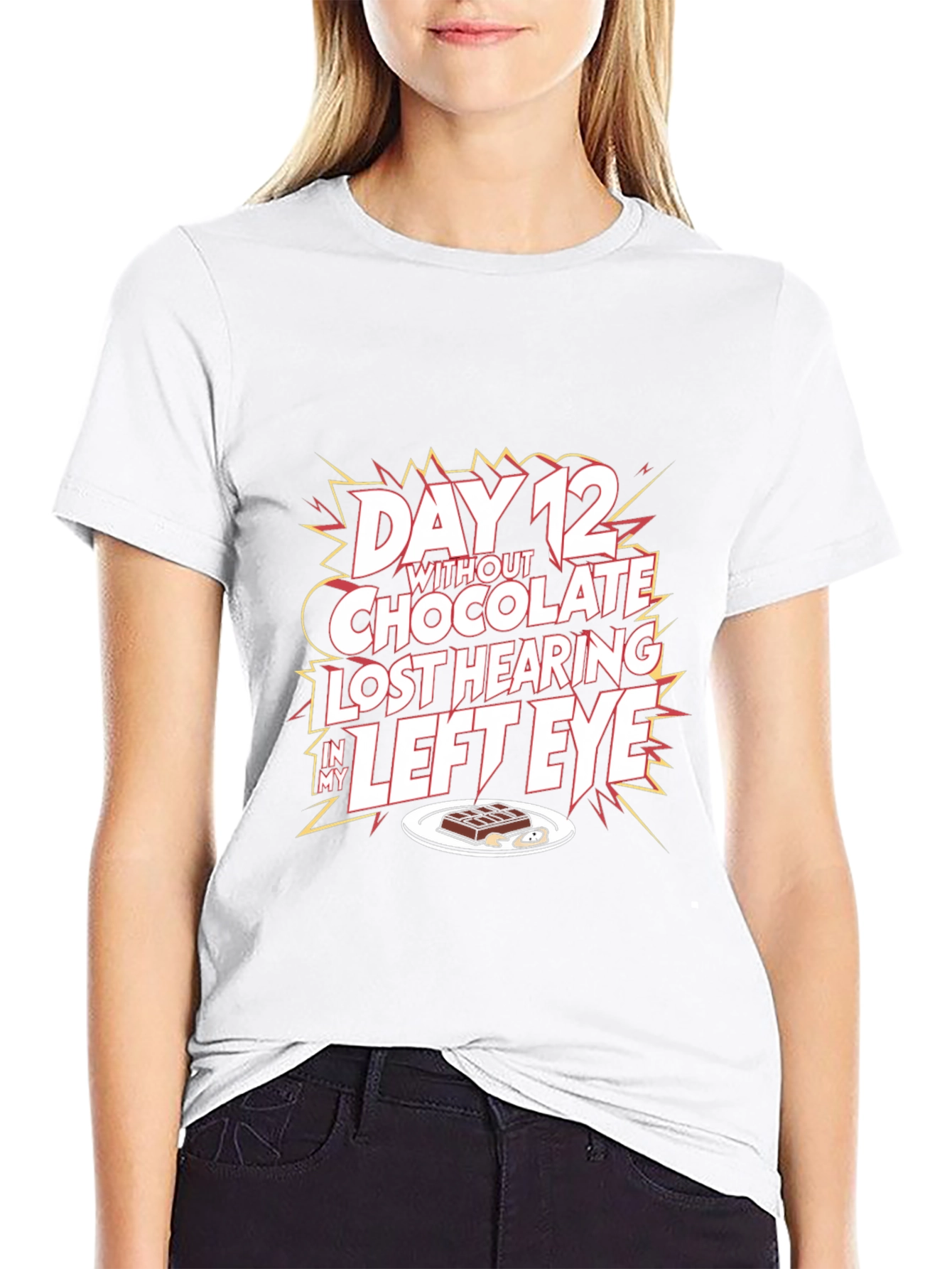 Humorous Graphic T-Shirt - Chocolate Lovers Loss