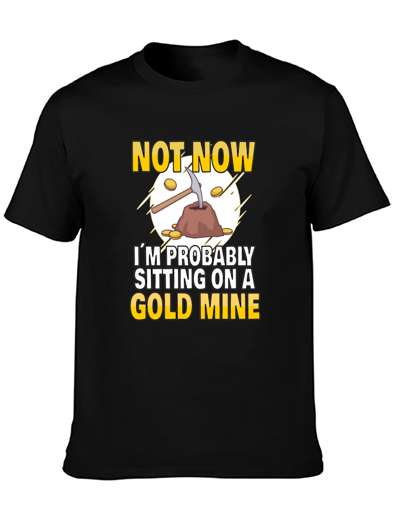 Gold Mine Graphic T-Shirt - Novelty Tee