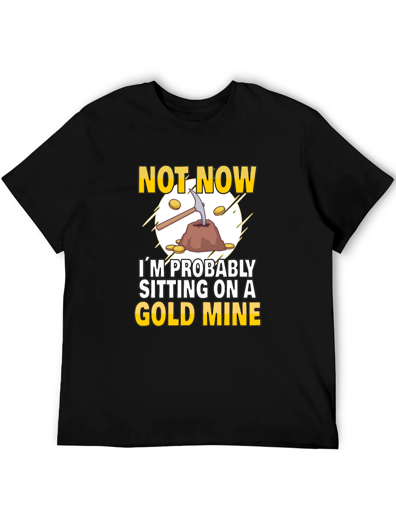 Gold Mine Graphic T-Shirt - Novelty Tee