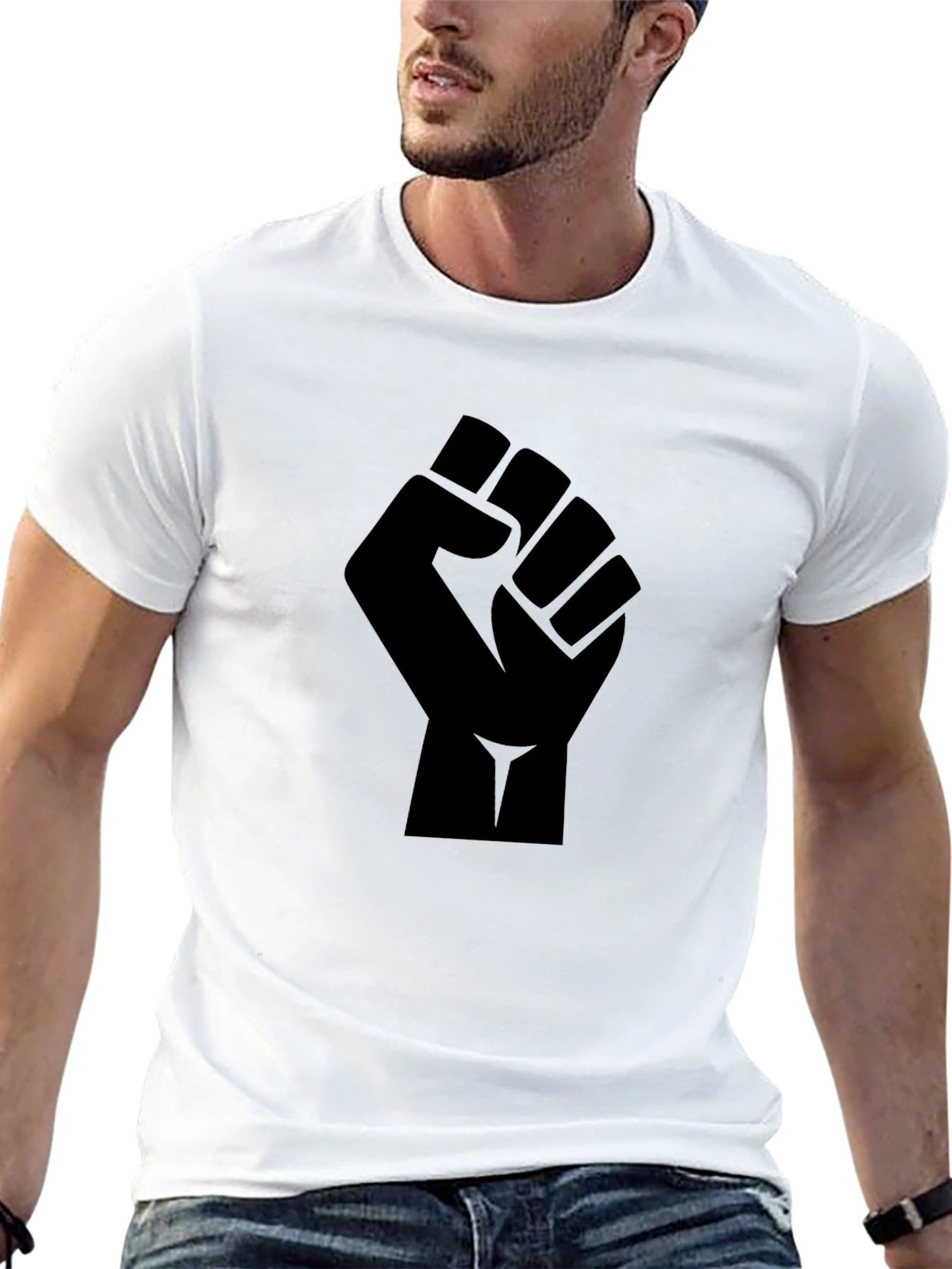 Black Power Fist Graphic T-Shirt
