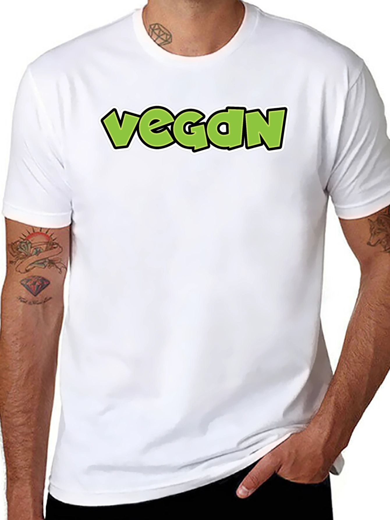 Vegan Graphic Tee - Trendy & Comfortable