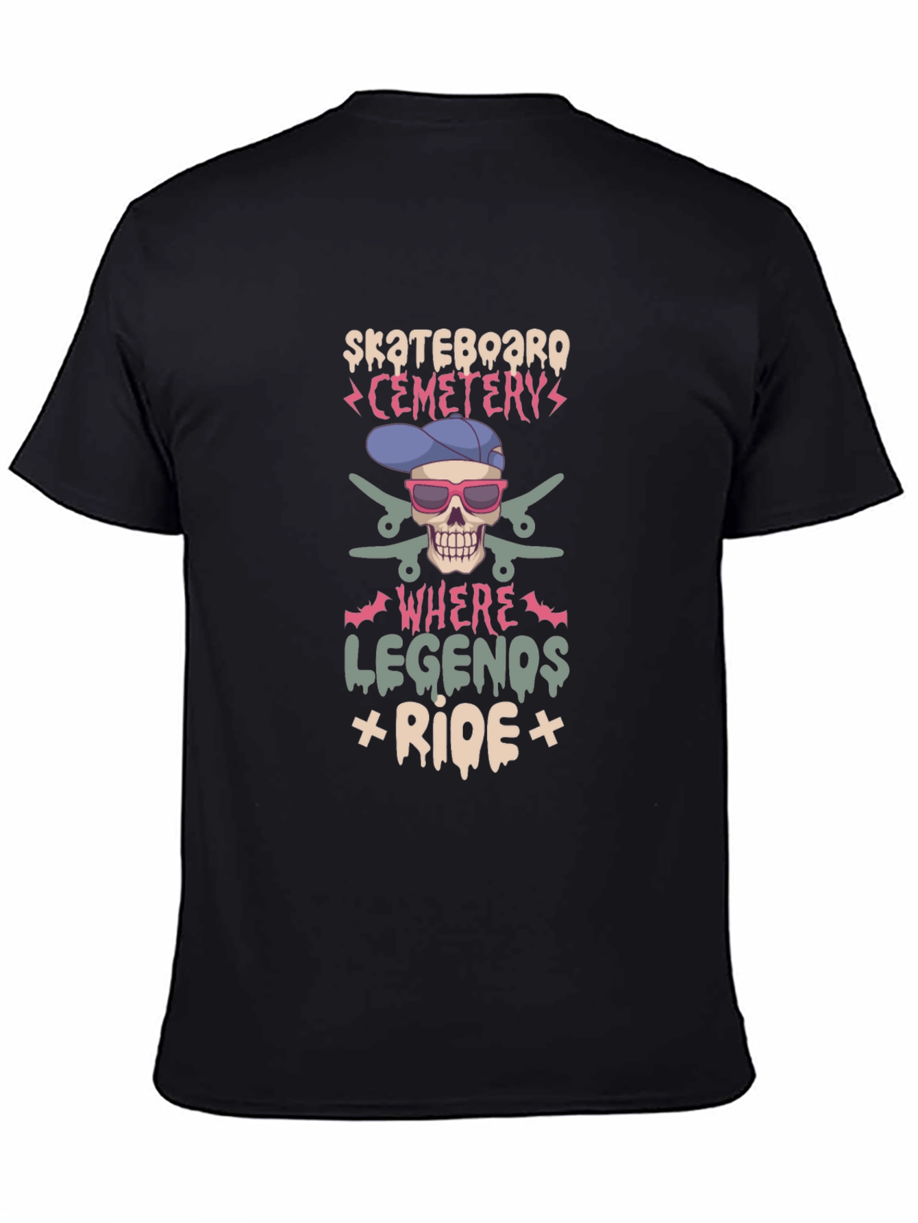 Skateboard Cemetery T-Shirt - Legends Ride