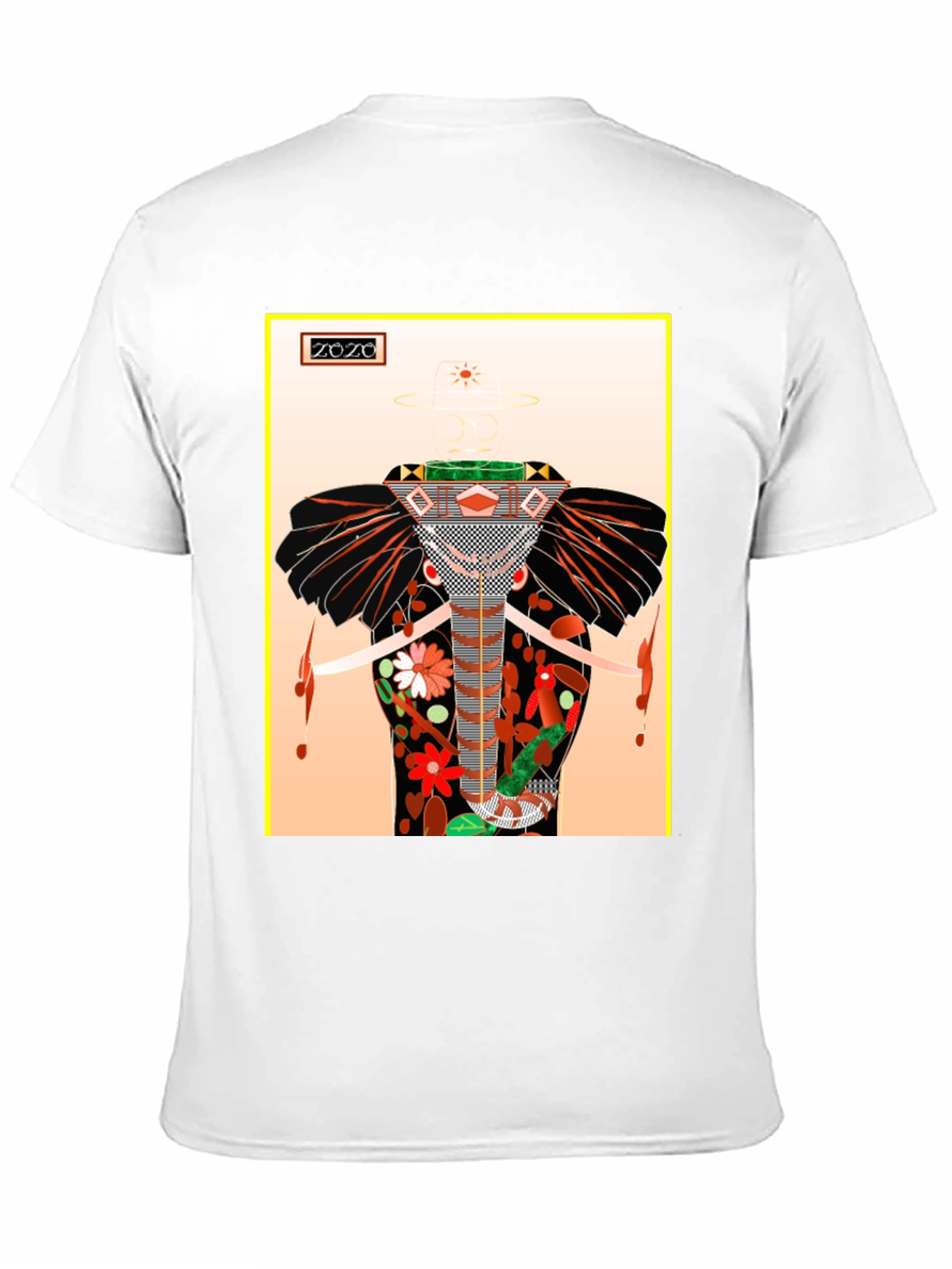 Abstract Elephant Graphic Tee - Unique Artistic Design