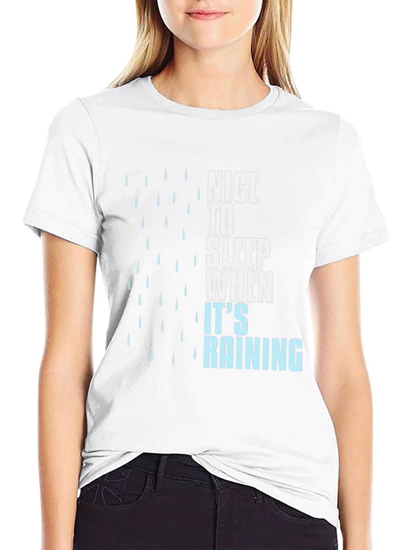Nice to Sleep When Its Raining Graphic T-Shirt