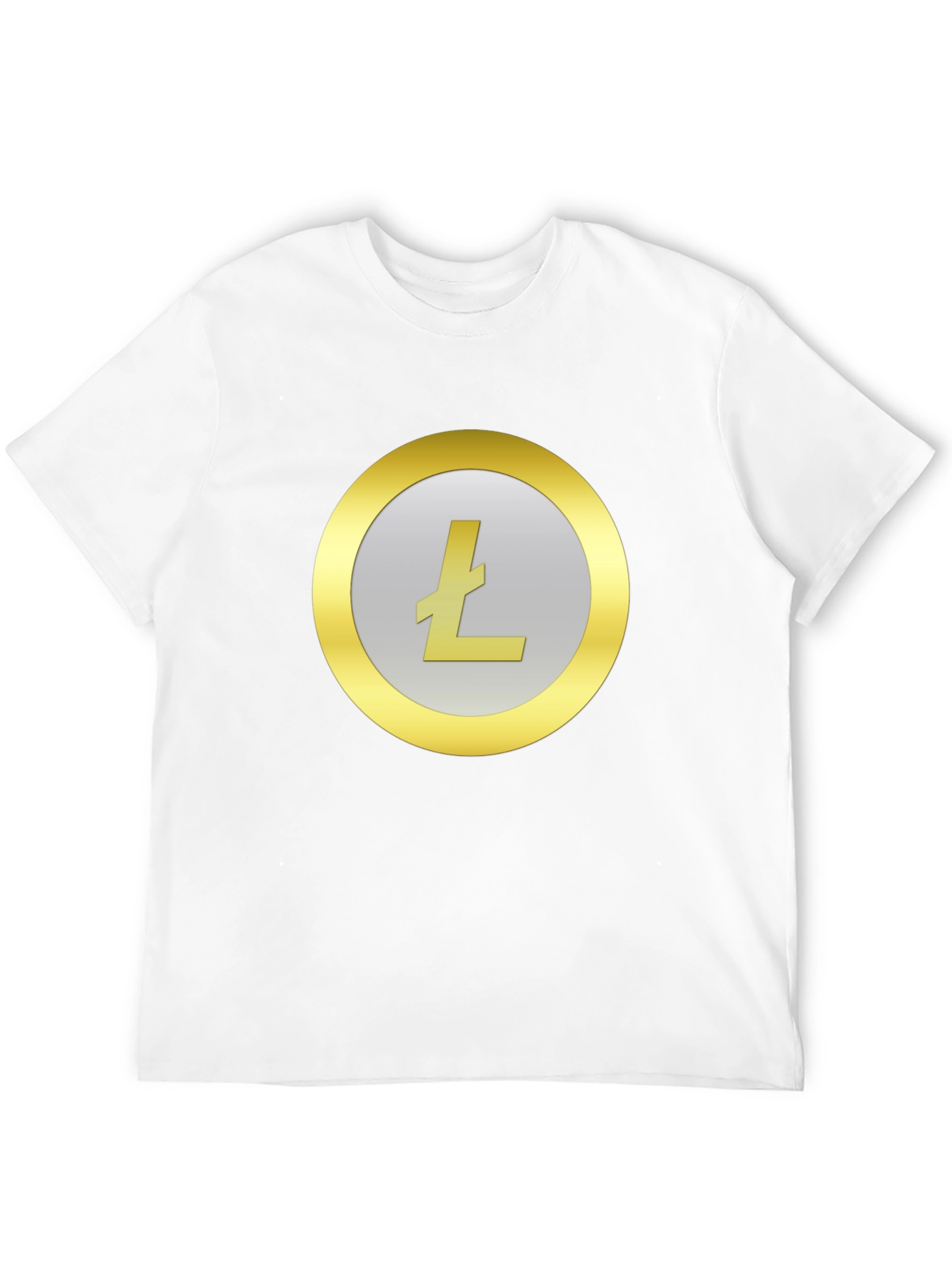 Litecoin Crypto Logo Black T-Shirt