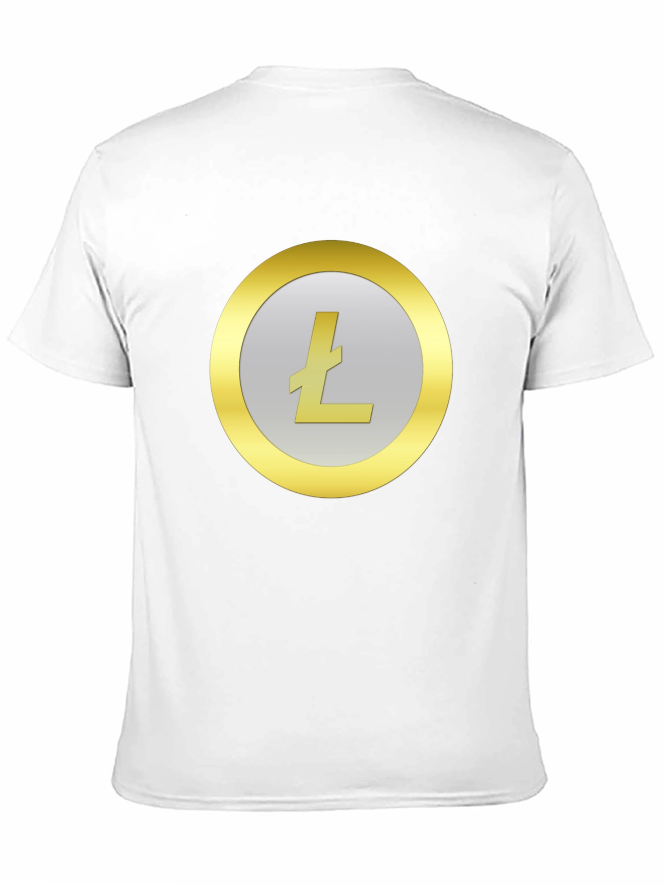 Litecoin Crypto Logo Black T-Shirt