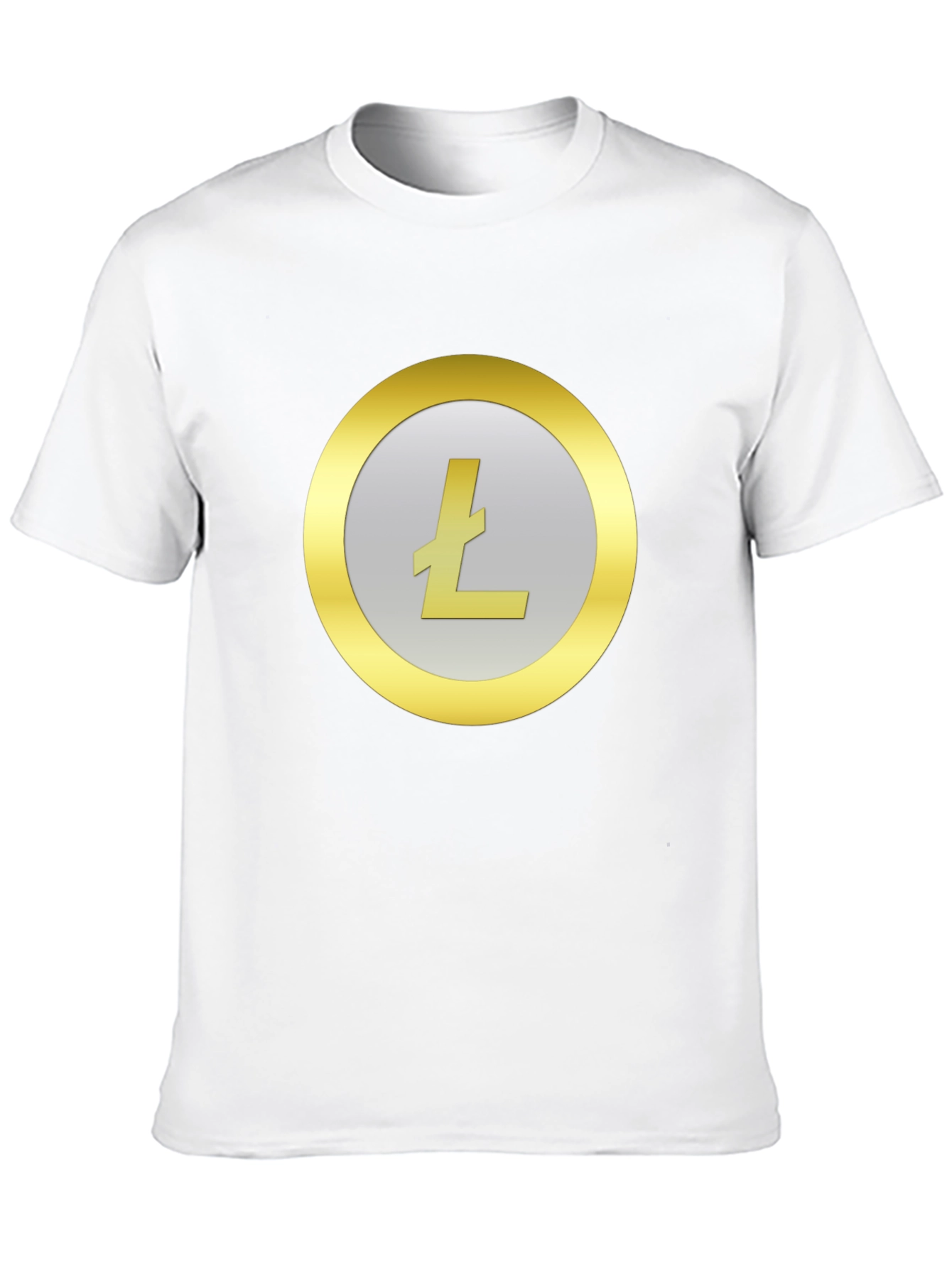 Litecoin Crypto Logo Black T-Shirt