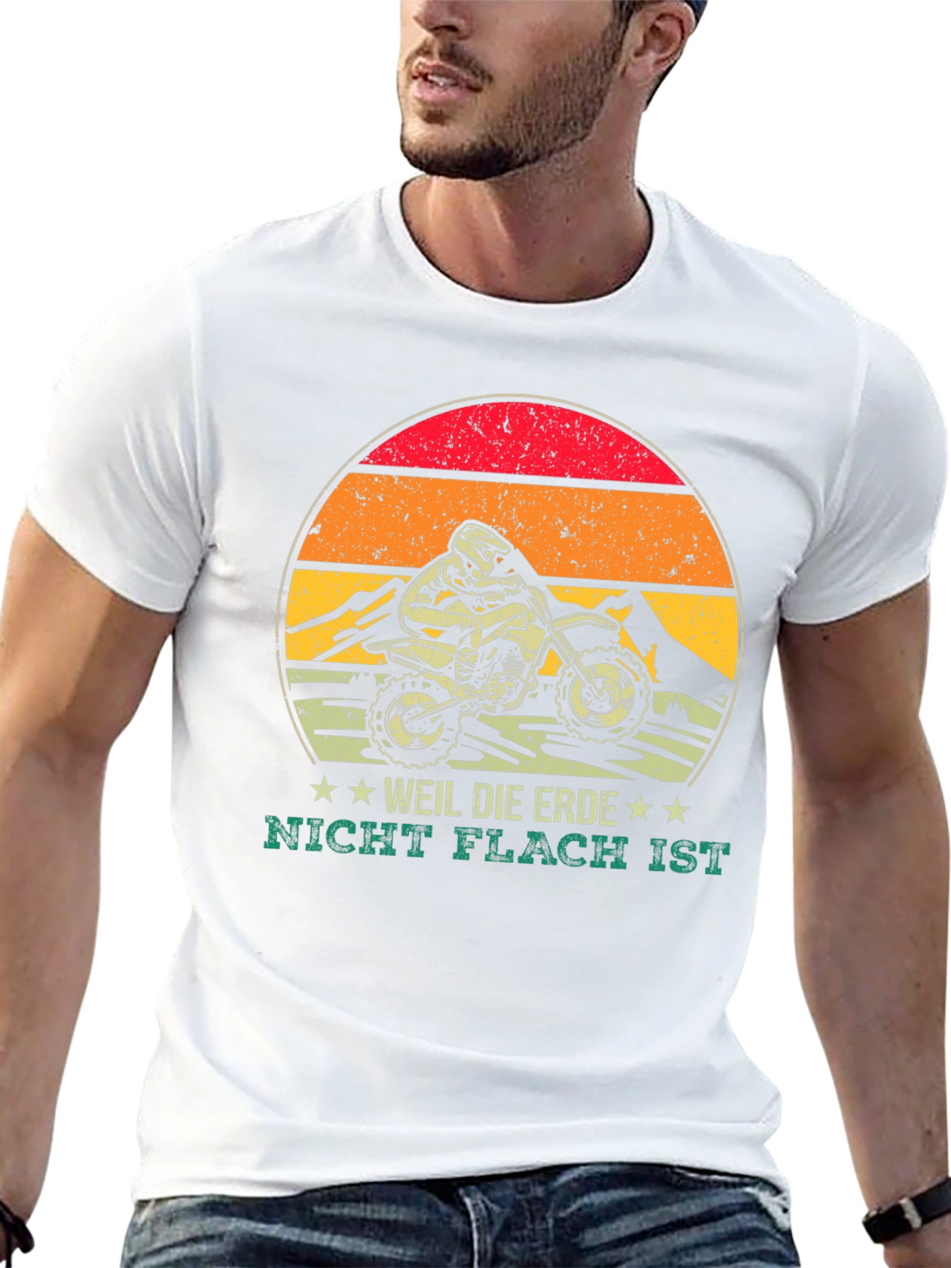 Dirt Bike Weil Die Erde Graphic Tee