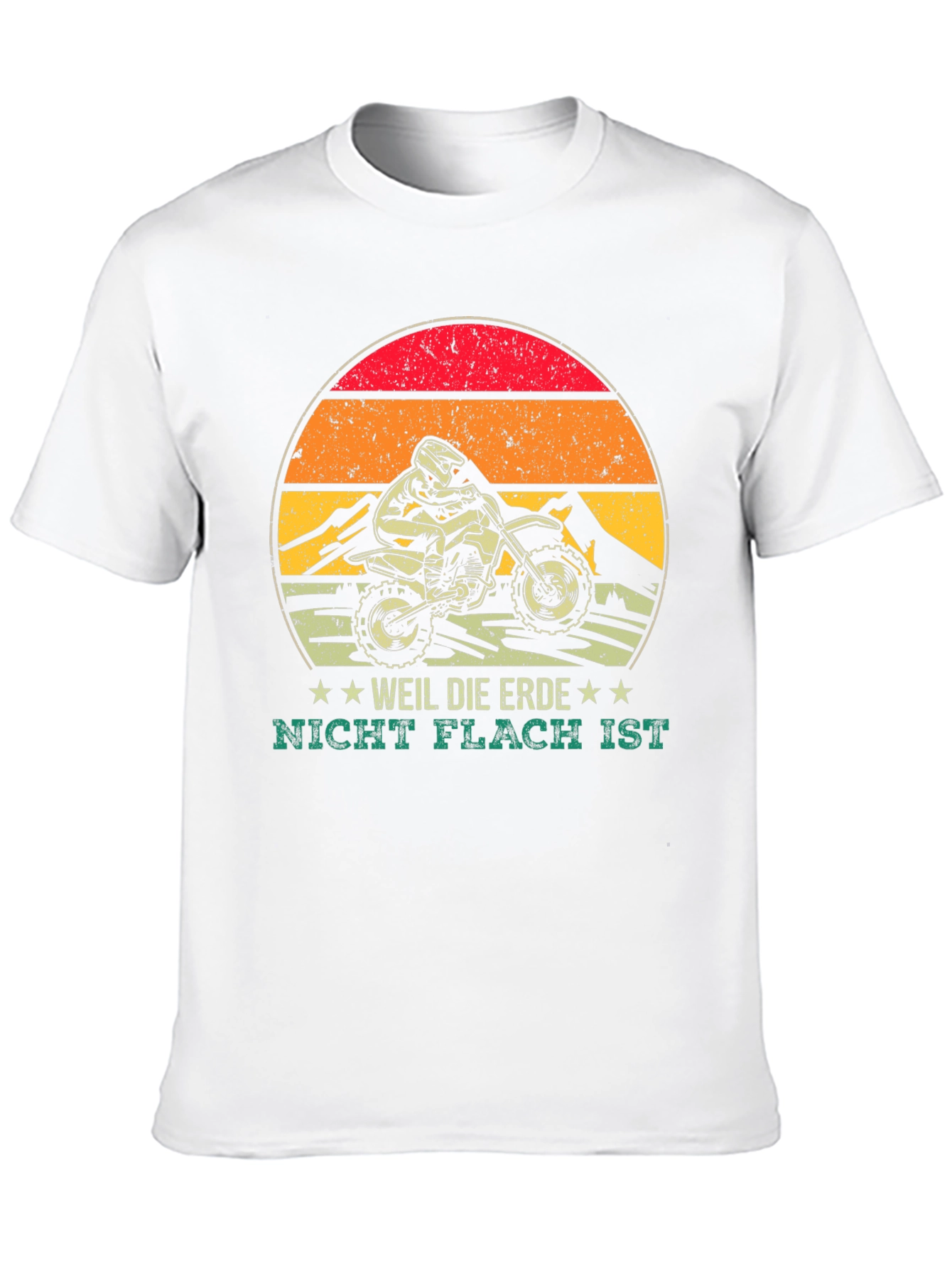 Dirt Bike Weil Die Erde Graphic Tee