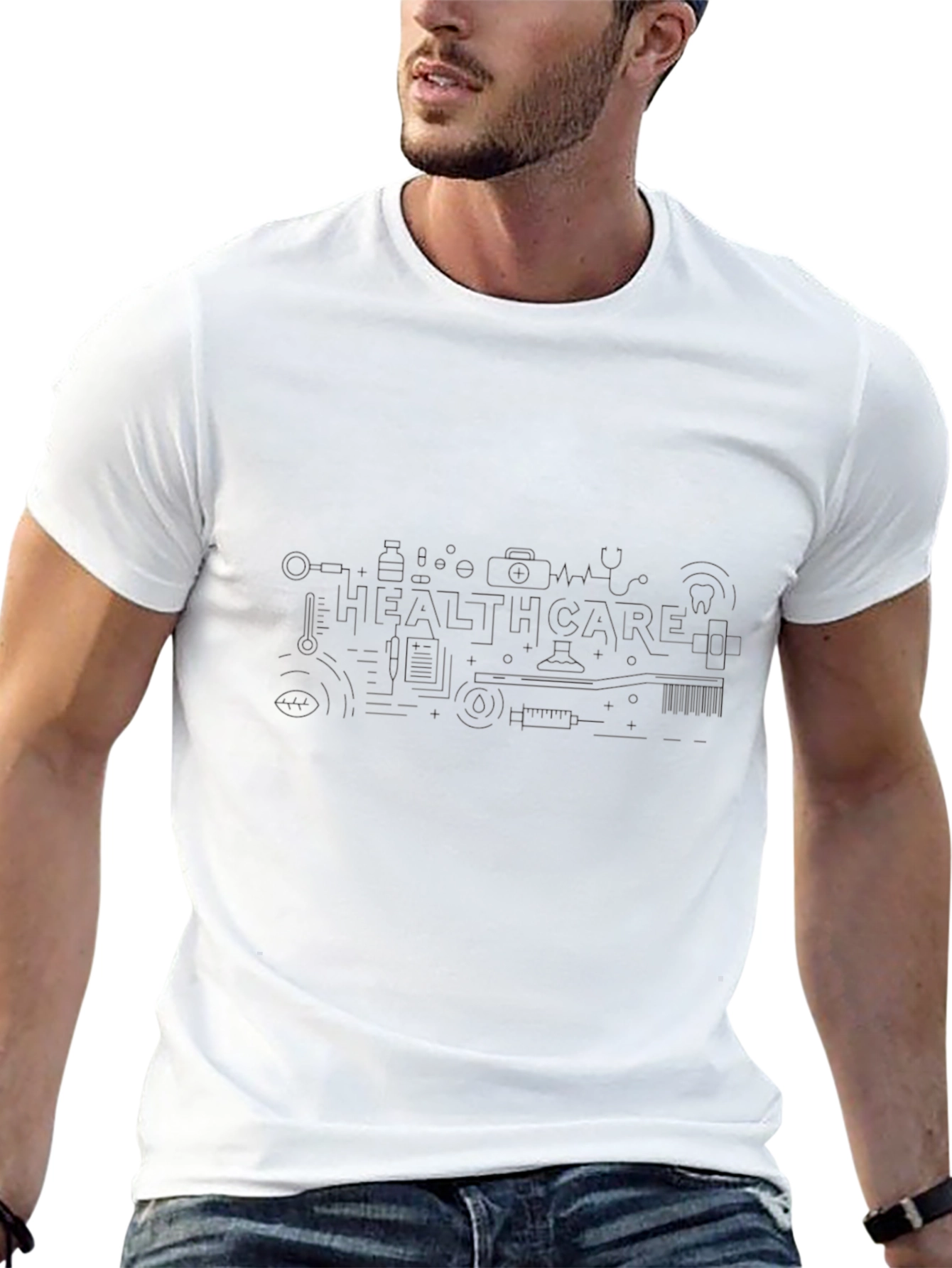 Classic Black Crew Neck T-Shirt - Soft Cotton