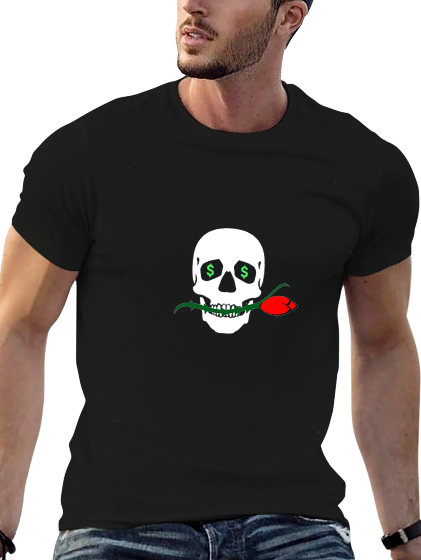 Skull & Rose Graphic Tee - Bold Streetwear