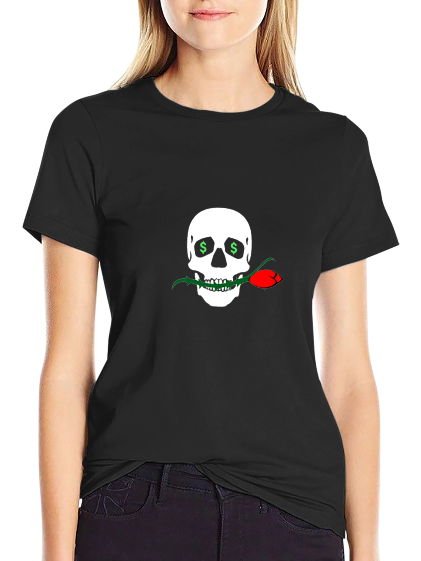 Skull & Rose Graphic Tee - Bold Streetwear
