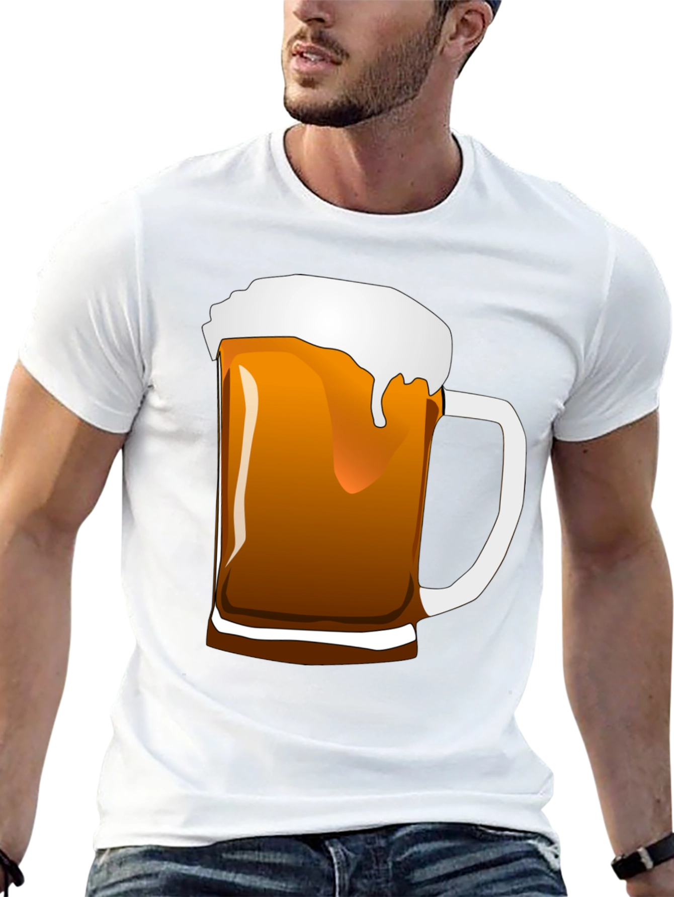 Beer Mug Graphic Tee - Black Unisex T-Shirt