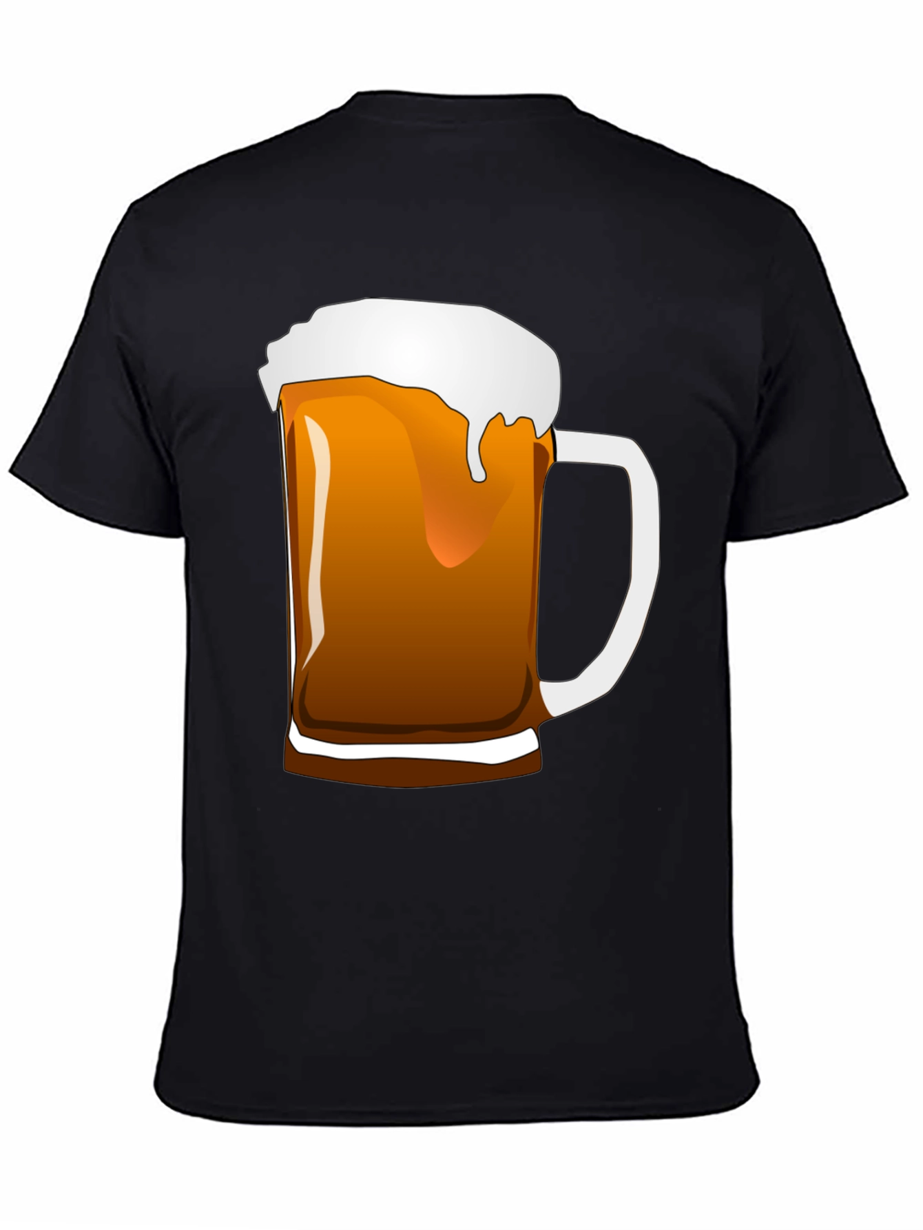 Beer Mug Graphic Tee - Black Unisex T-Shirt
