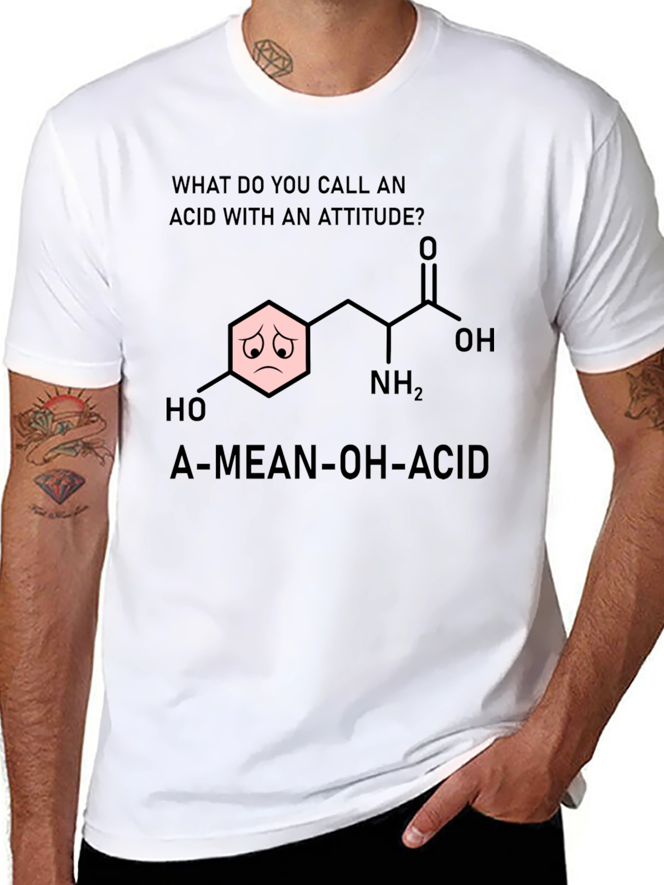 A-Mean-Oh-Acid Humor T-Shirt