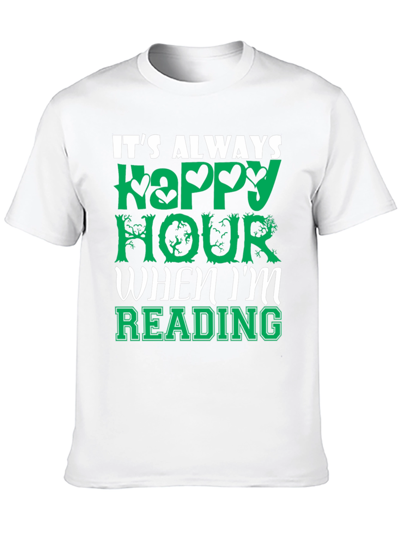 Happy Hour Reading T-Shirt - Book Lover Tee