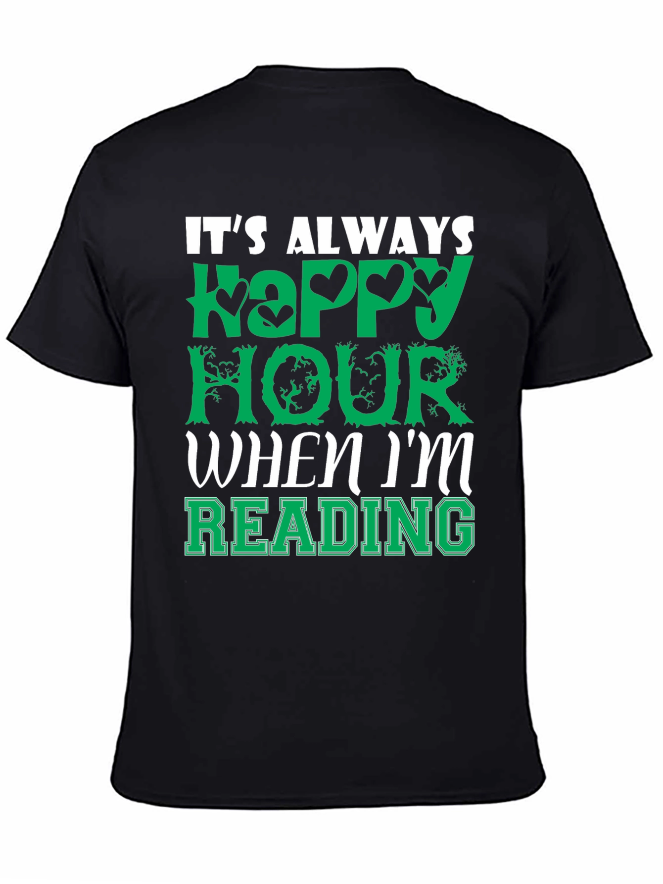 Happy Hour Reading T-Shirt - Book Lover Tee